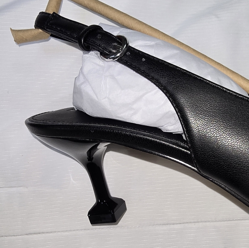 Size 6.5 NIB!‎ Katy Perry Slingback Black Heels - Picture 7 of 9